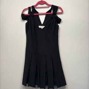 Thakoon addition black mini dress with lace size 0